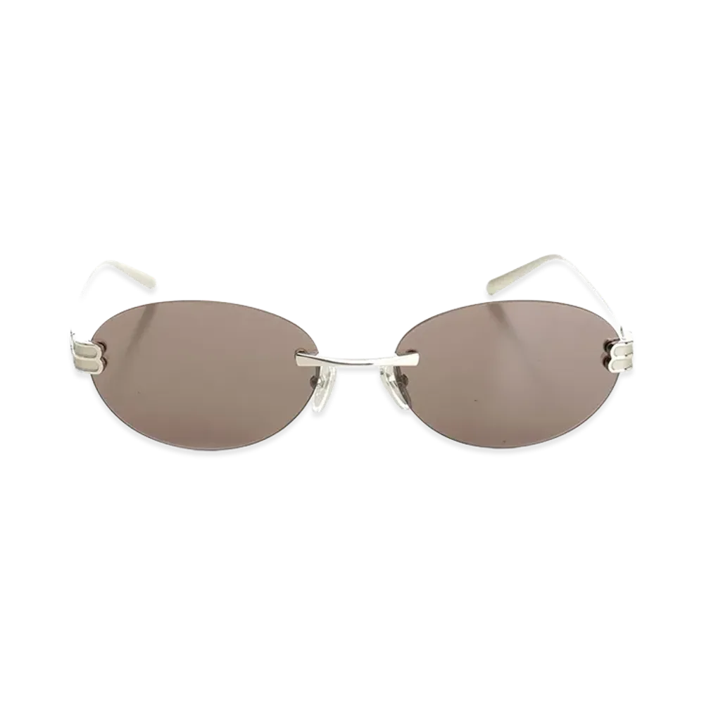 BALENCIAGA Women's AF Gossip Sunglasses "Silver"