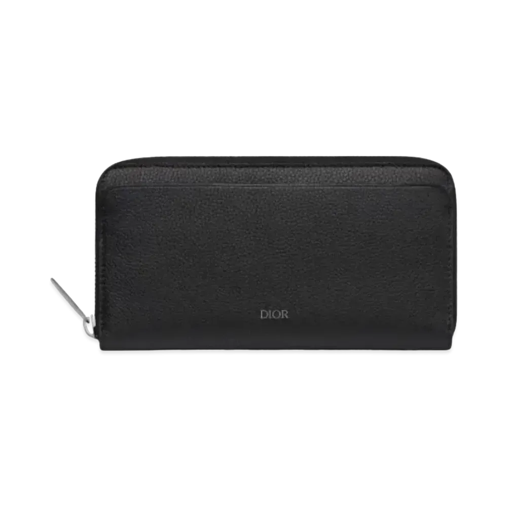 Dior Grain Cow Leather Wallet "Black"