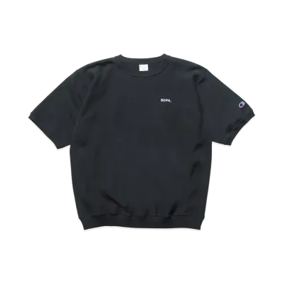 Champion x SOPH. Weave Basic S/S Crewneck Sweat "Black"