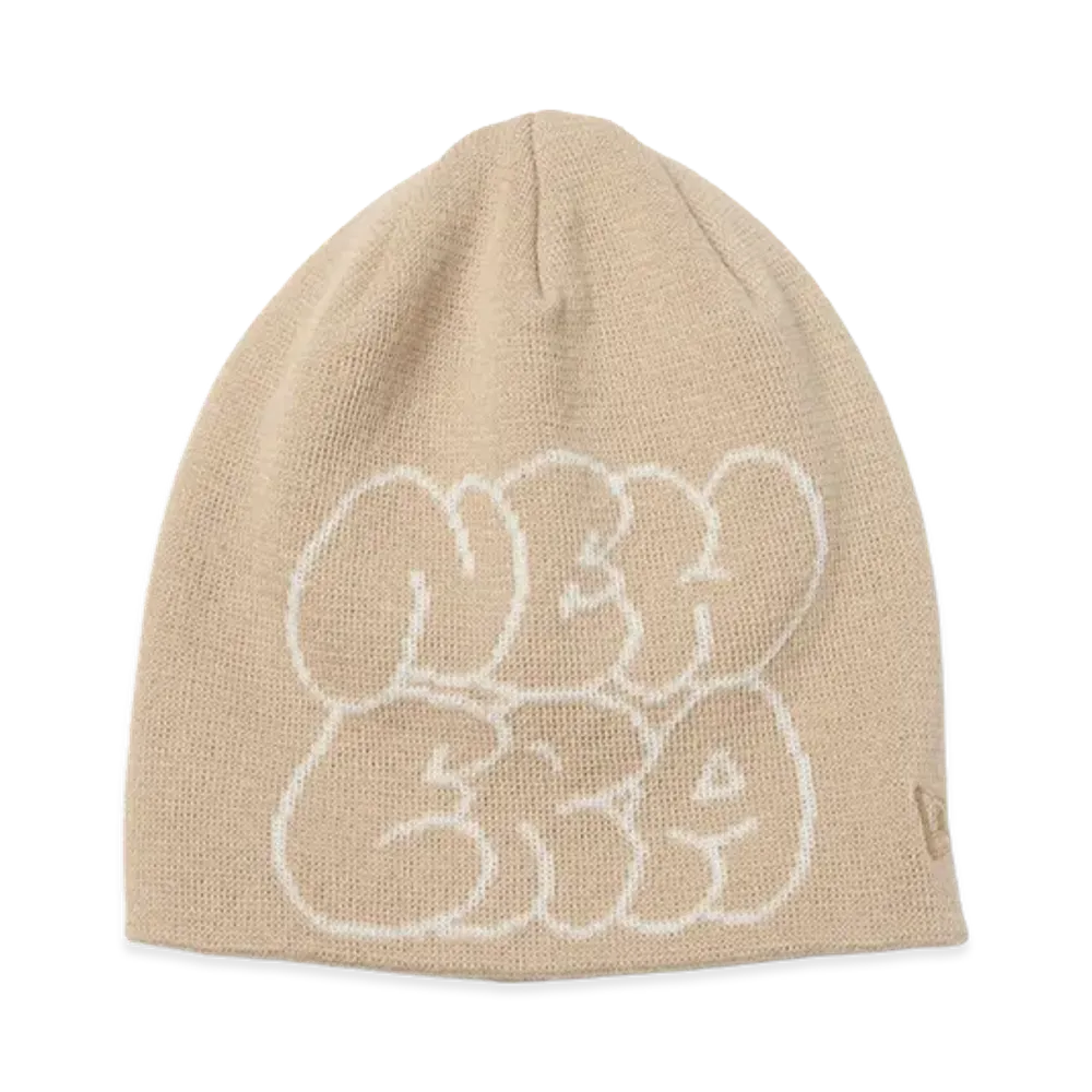 NEW ERA Basic Beanie Cool Max Hollow Logo "Beige"