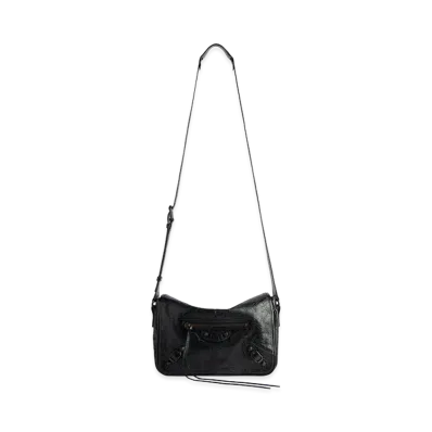 BALENCIAGA Le City Small Flap Messenger Bag "Black"