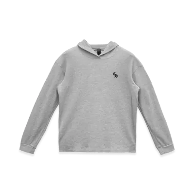 Chrome Hearts CH Embroidery Waffle Pullover Hoodie "Grey"