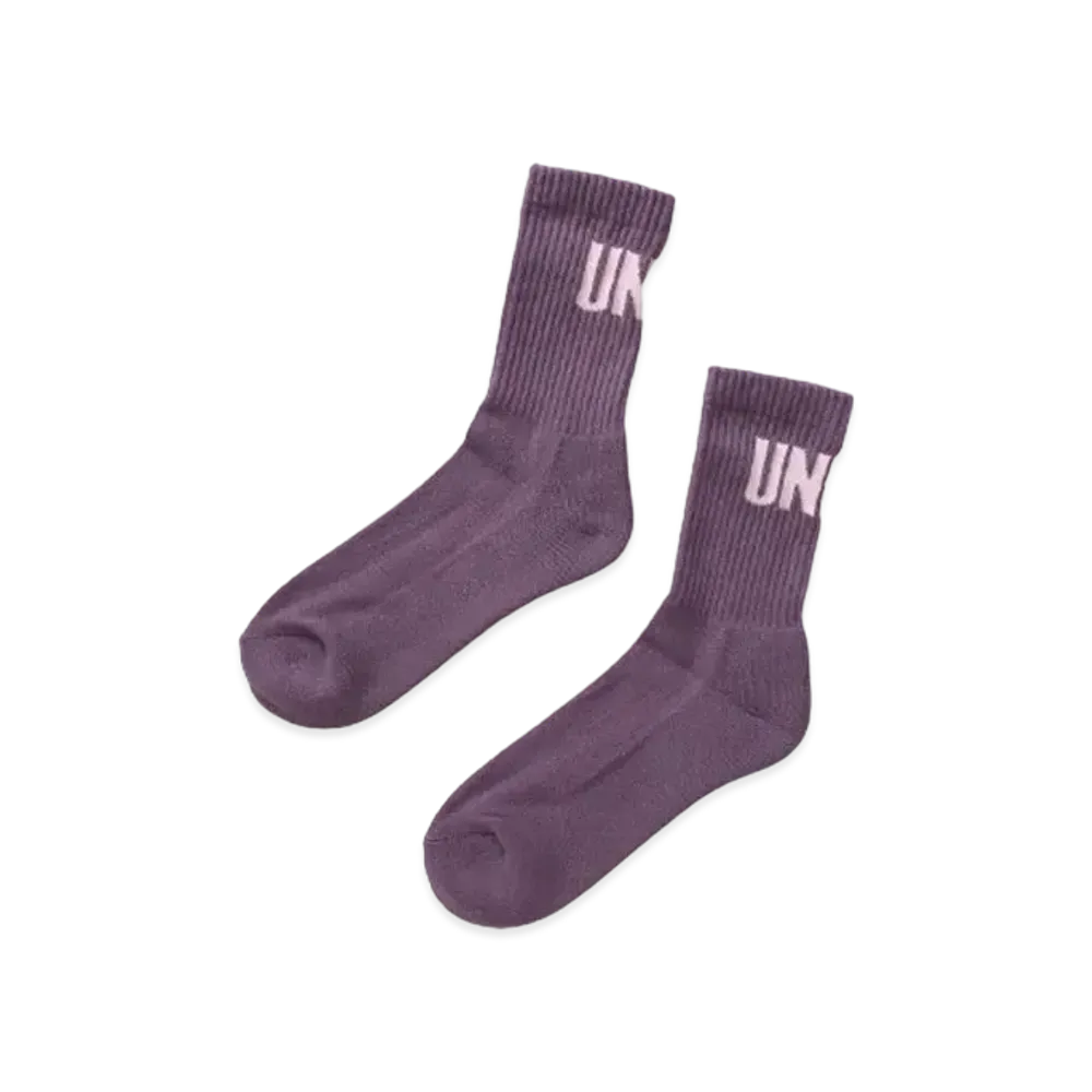 UNION Premium Crew Socks / Big Logo "Purple"