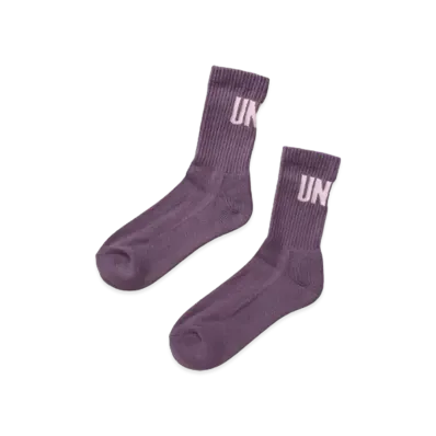UNION Premium Crew Socks / Big Logo "Purple"