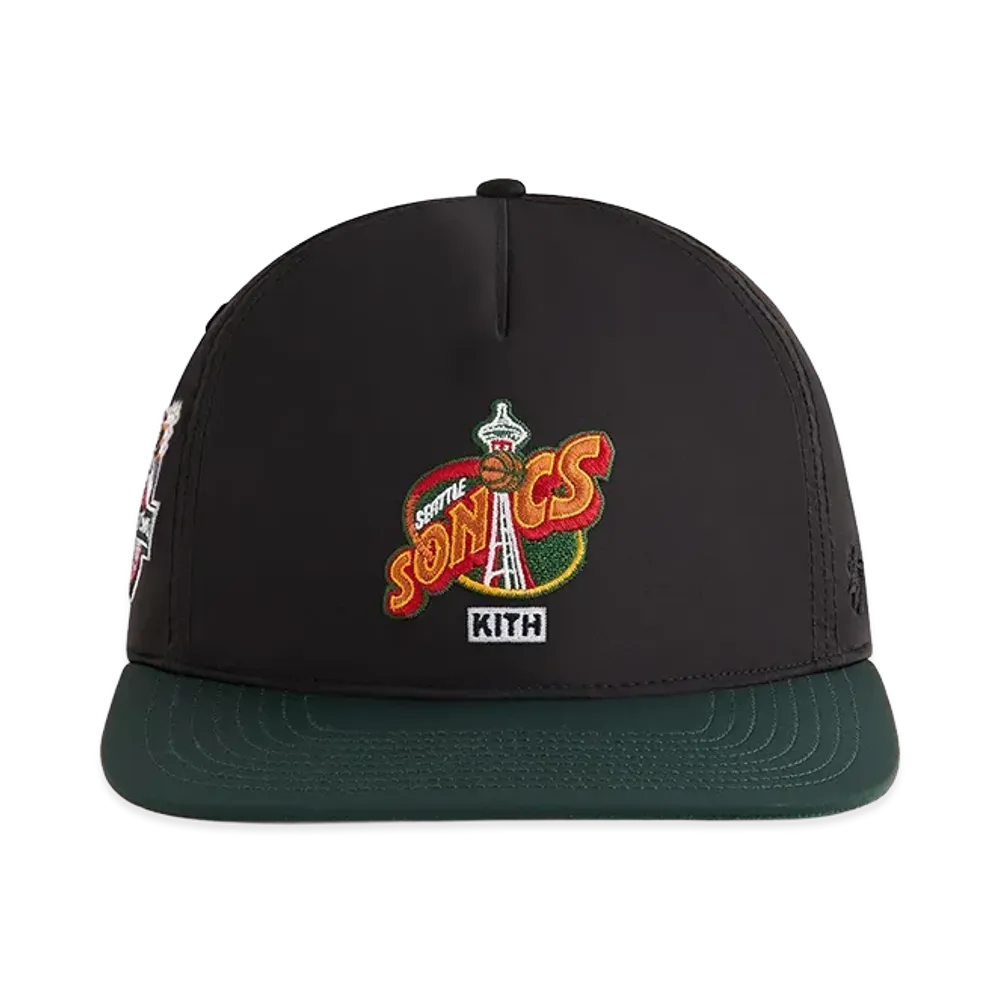 Kith x '47 x NBA All-Star Seattle SuperSonics SL Hitch Snapback "Black"