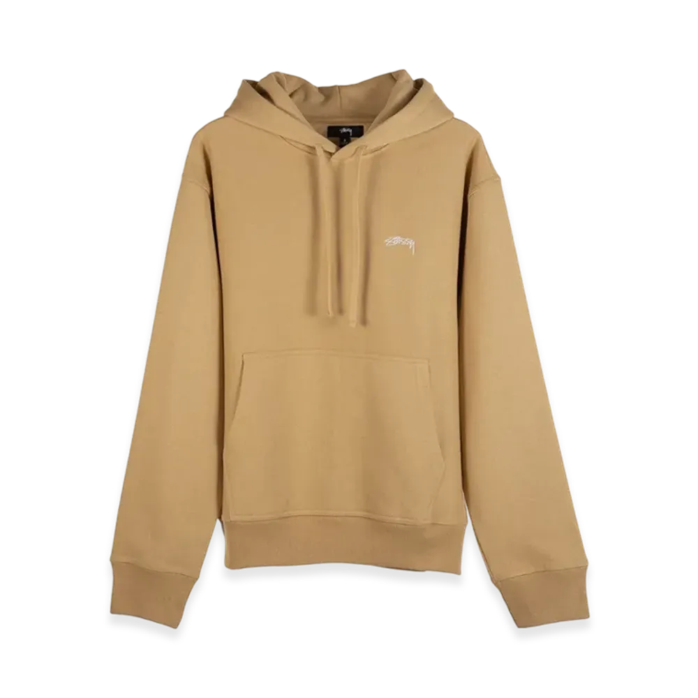 Stussy Stock Logo Hoodie "Tan"