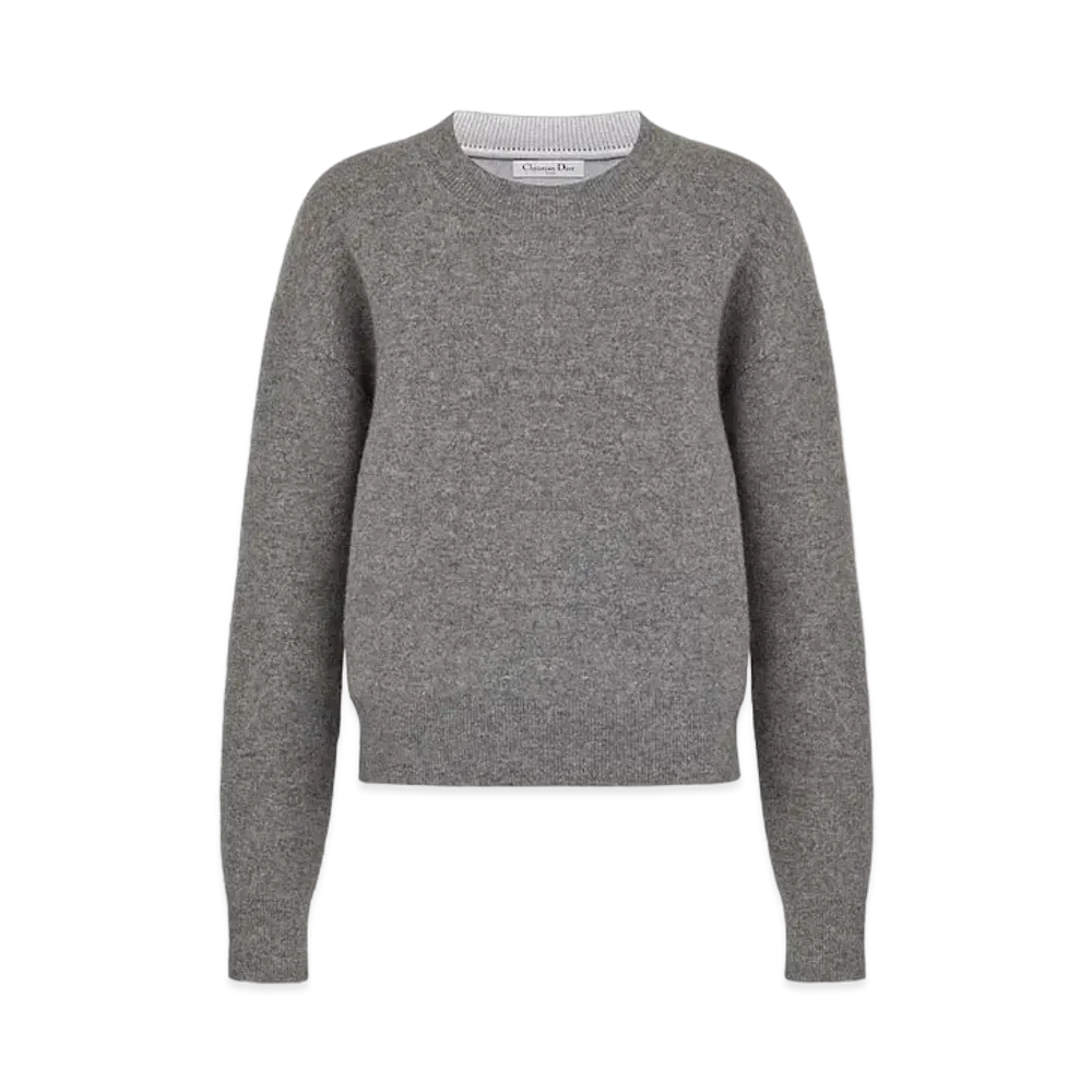 Dior Essentials 'J'ADIOR 8' BOXY Sweater Cashmere "Gray"