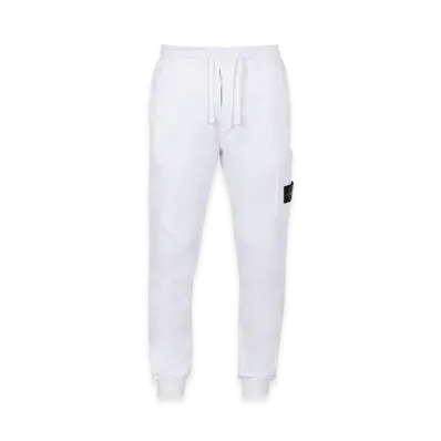Stone Island 64551 Cotton Fleece Cargo Pants - 21SS "White"