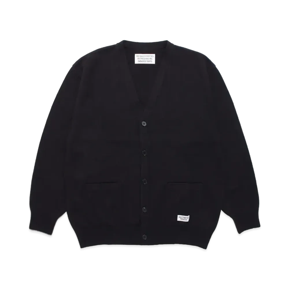 WACKO MARIA CLASSIC KNIT CARDIGAN "Black"