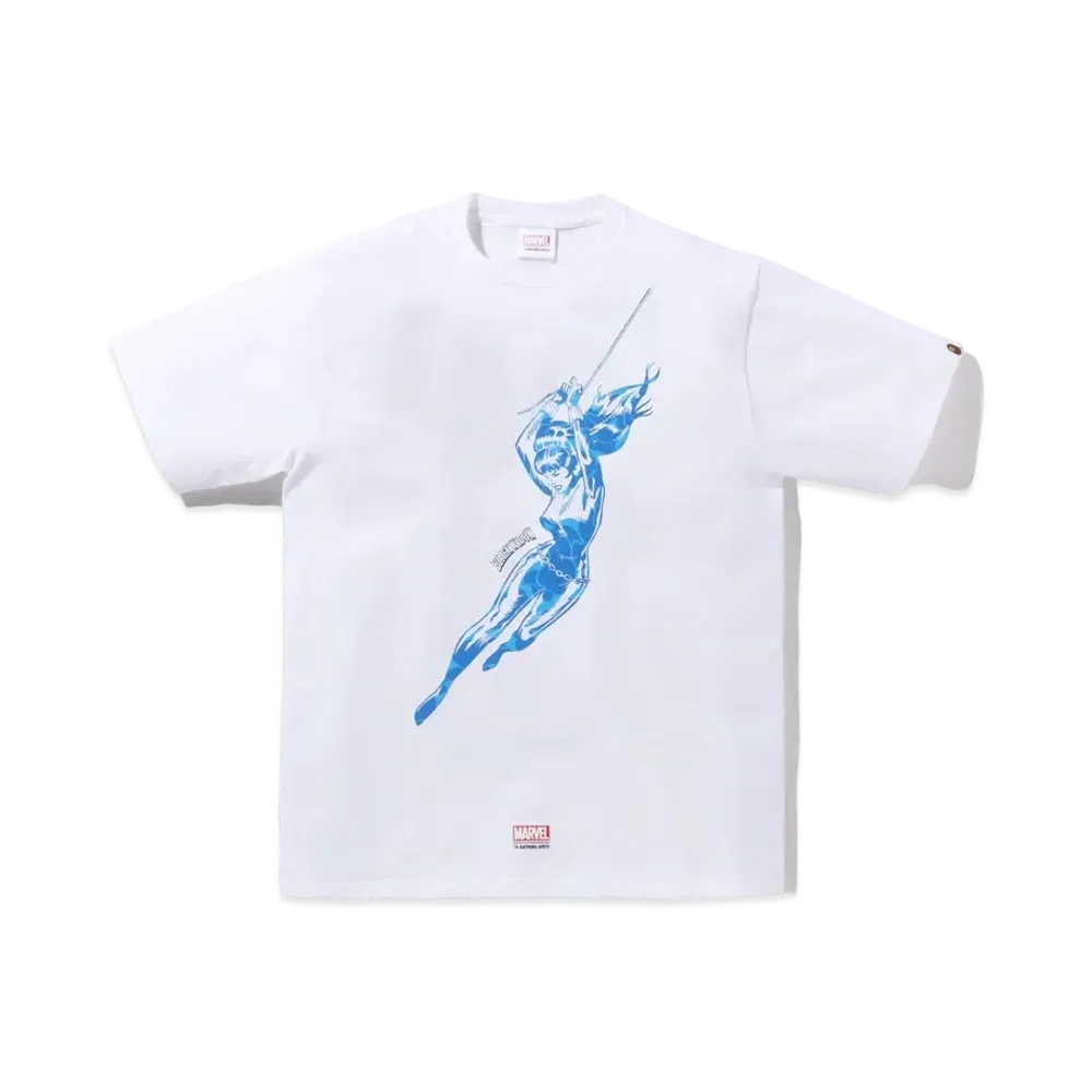 A BATHING APE BLACK WIDOW TEE "White"