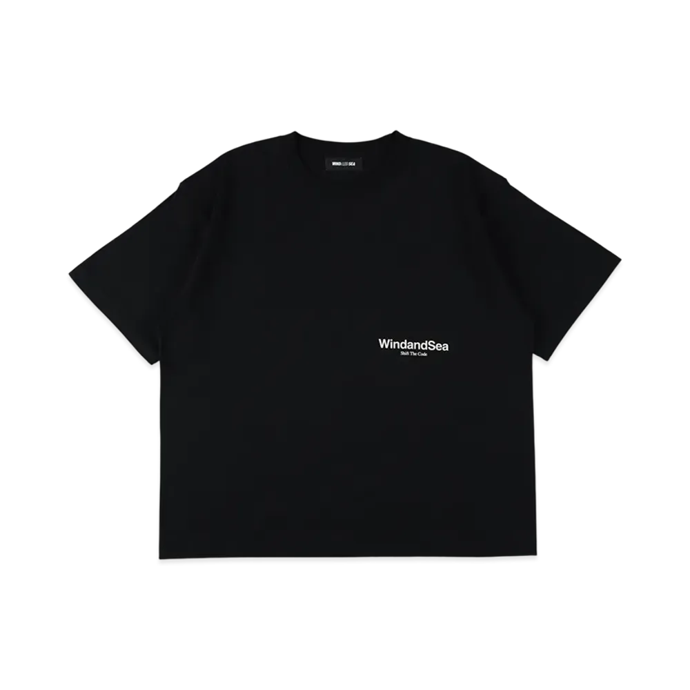 WIND AND SEA Shift The Code Basic Tee "Black"
