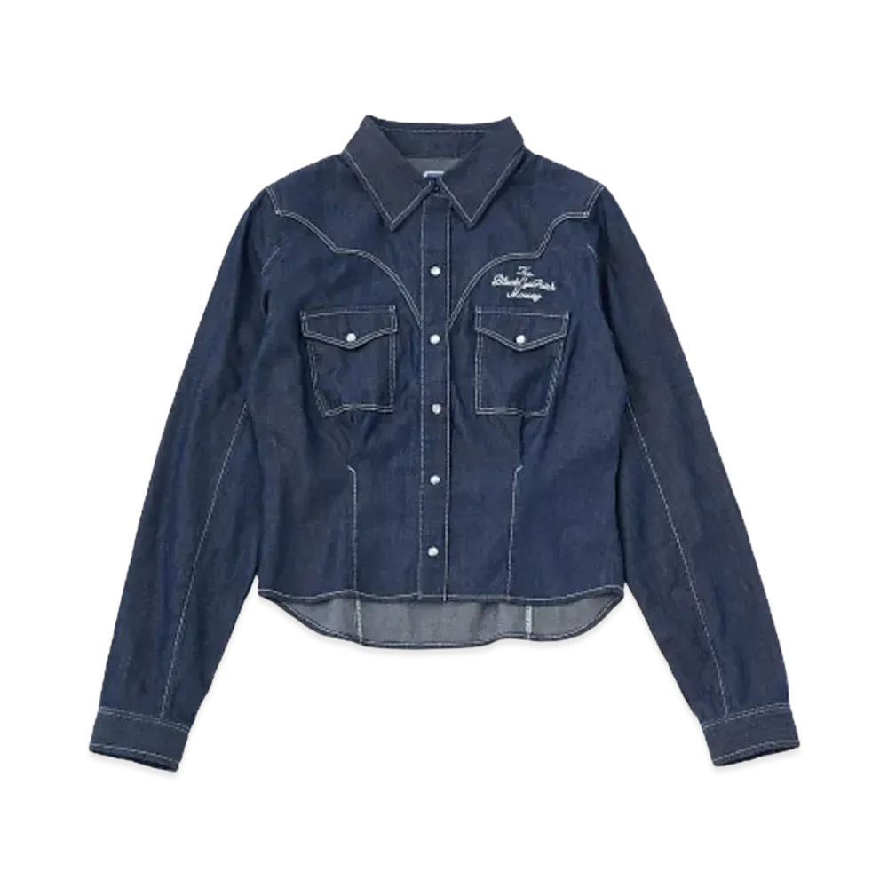 Black Eye Patch x MOUSSY Denim Shirt "Blue"