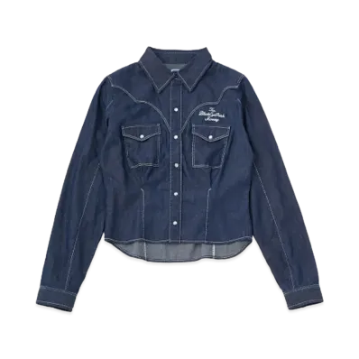 Black Eye Patch x MOUSSY Denim Shirt "Blue"