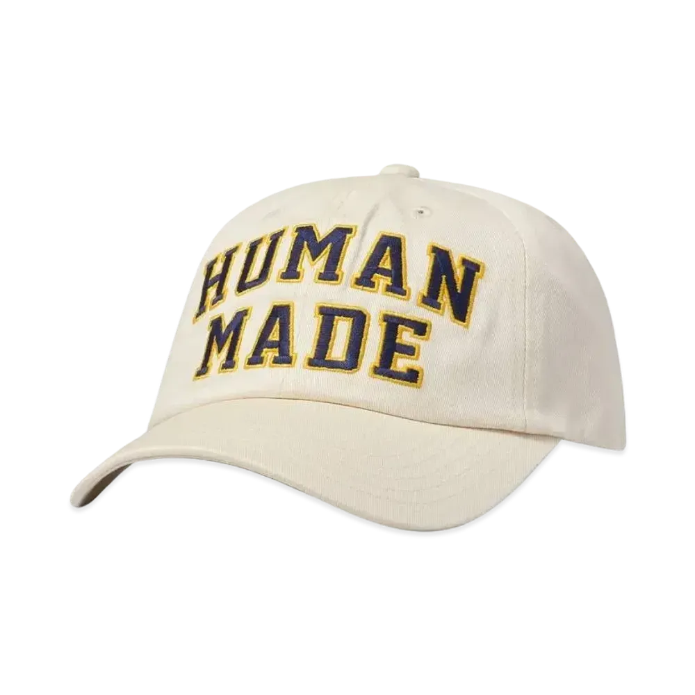 HUMAN MADE 6 PANEL TWILL CAP #2 "White"