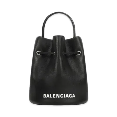 BALENCIAGA Women's Everyday XS Drawstring Bucket Bag "Black"