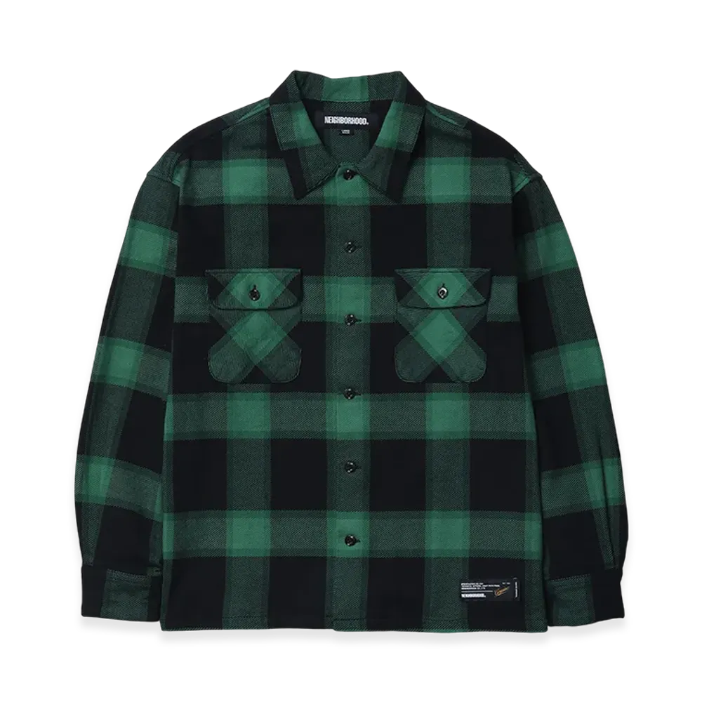 NEIGHBORHOOD Buffalo Check Shirt LS "Green"