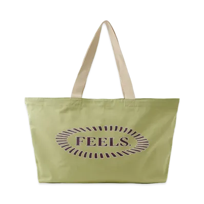 FEELS. Canvas Tote Bag "Pistachio"