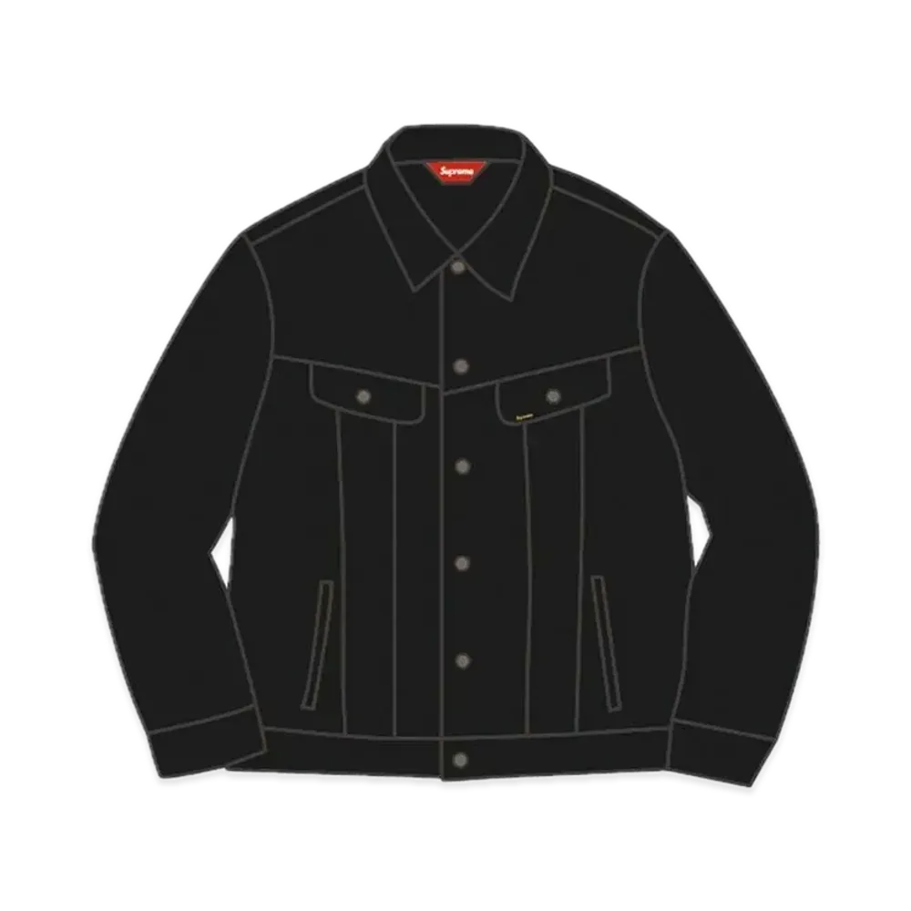 Supreme 100 Dollar Bill Trucker Jacket "Black"