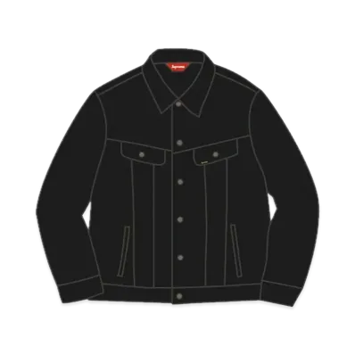 Supreme 100 Dollar Bill Trucker Jacket "Black"