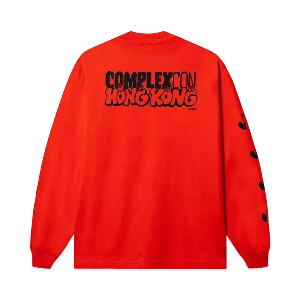 VERDY COMPLEXCON HONG KONG L/S T-Shirt "Red"