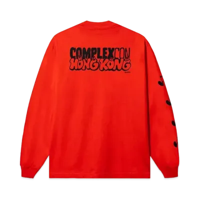VERDY COMPLEXCON HONG KONG L/S T-Shirt "Red"