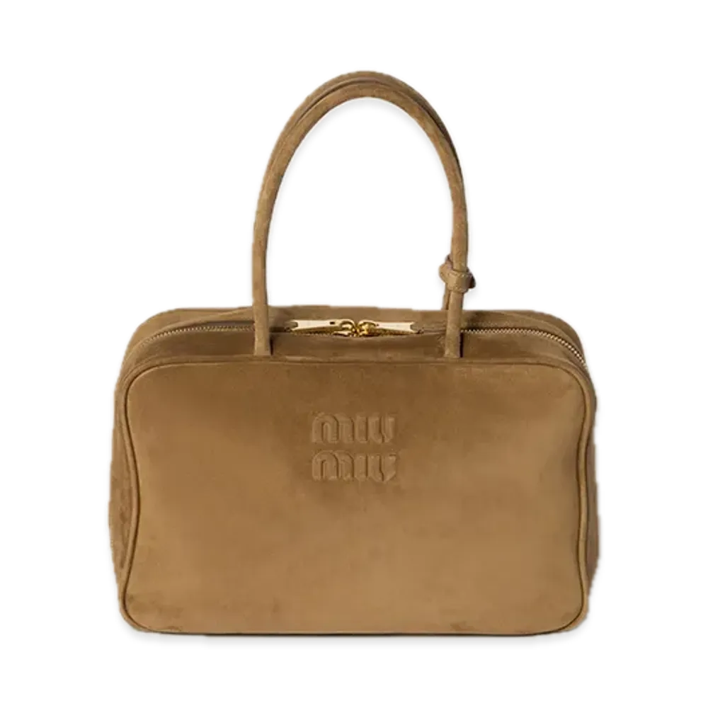 MIU MIU Suede Bow Bag "Olive"