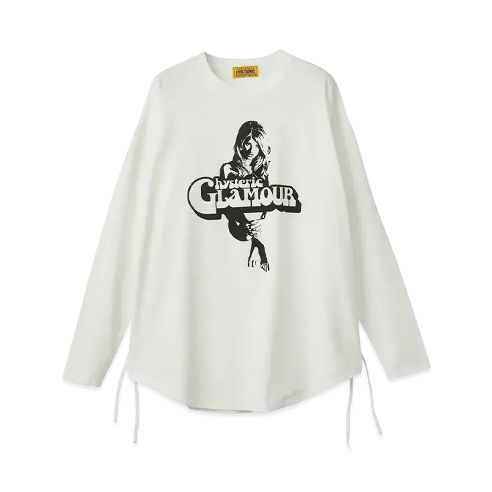 HYSTERIC GLAMOUR Heaven Tonight Oversized T-Shirt "White"