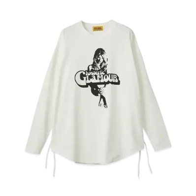 HYSTERIC GLAMOUR Heaven Tonight Oversized T-Shirt "White"
