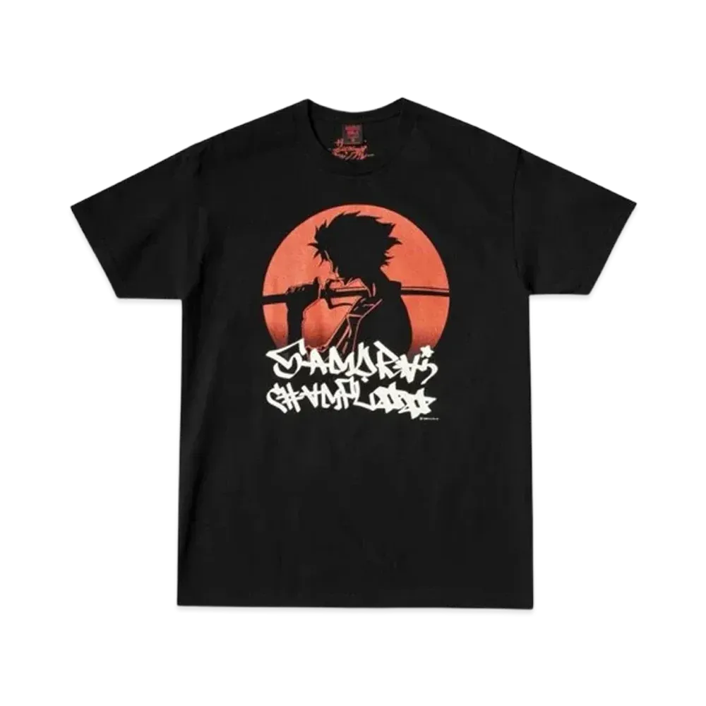 Geeks Rule x SAMURAI CHAMPLOO 15 Silkscreen Printing T Shirt "Black"