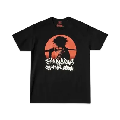 Geeks Rule x SAMURAI CHAMPLOO 15 Silkscreen Printing T Shirt "Black"