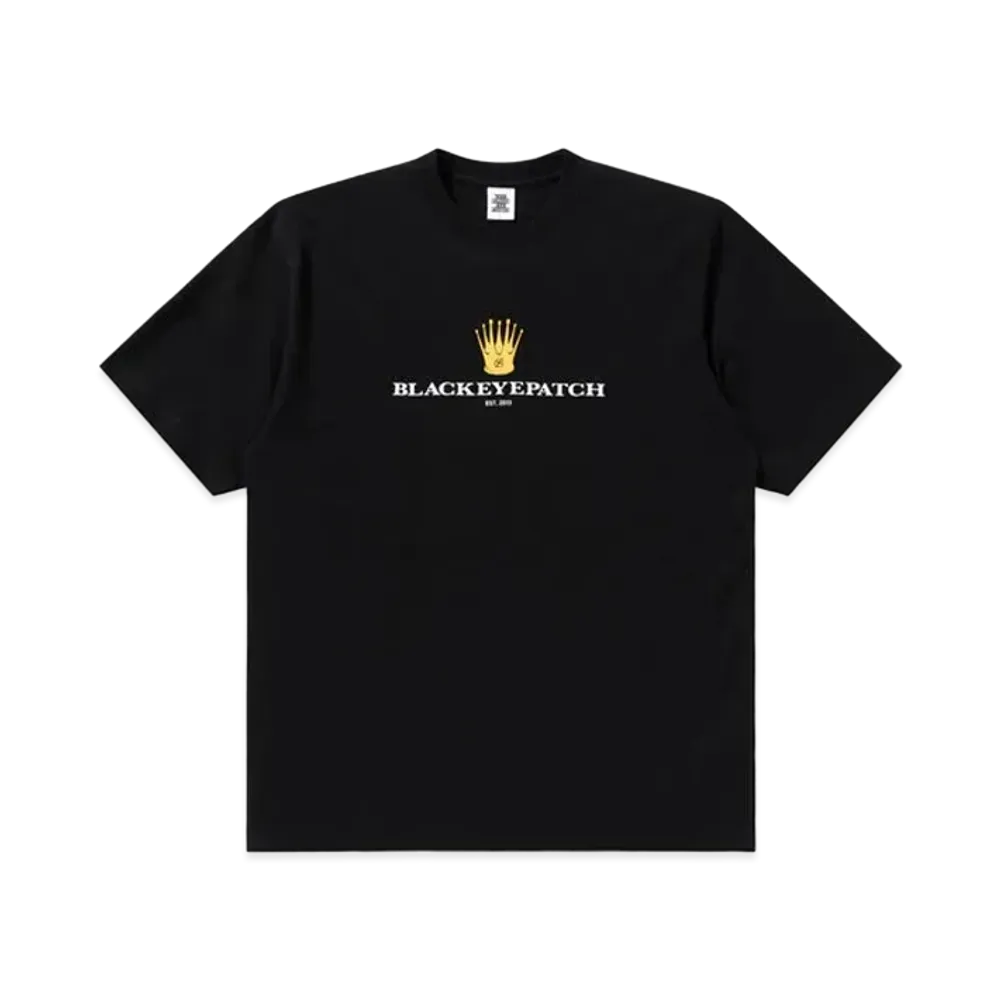 Black Eye Patch Royal Crown Logo Tee "Black"