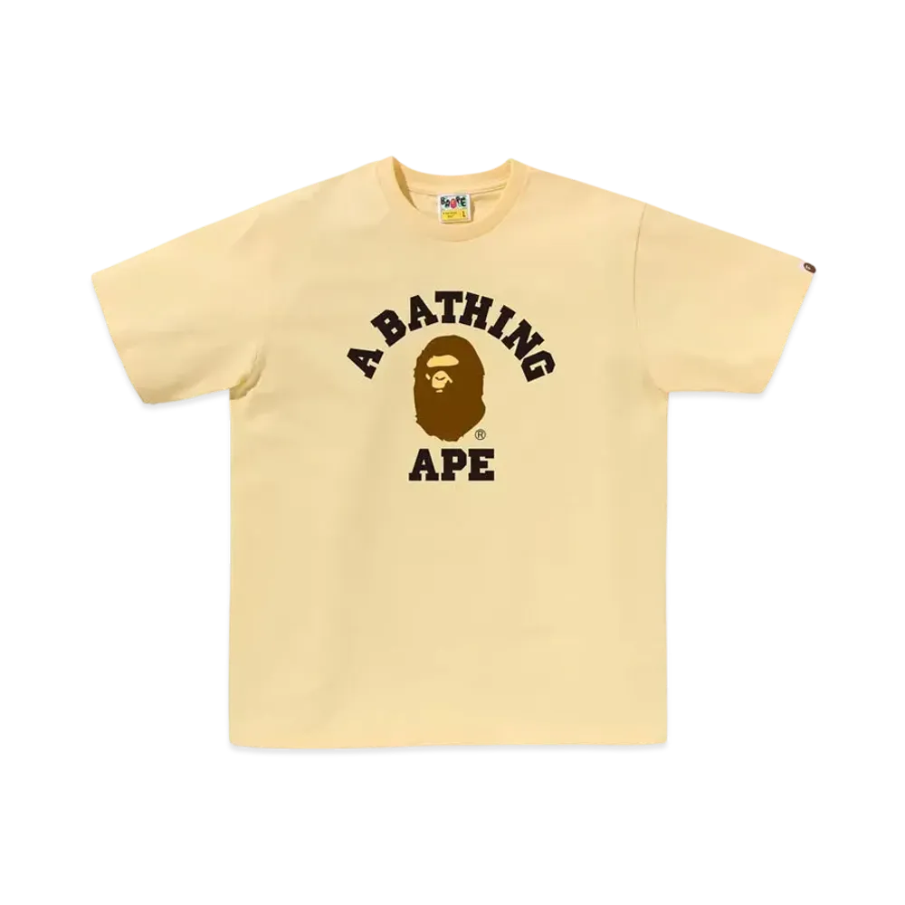 A BATHING APE College Tee "Yellow"
