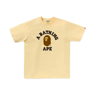 A BATHING APE College Tee "Yellow"