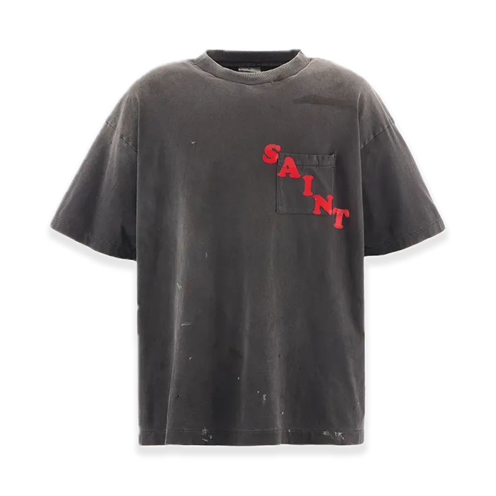 SAINT Mxxxxxx SS Tee Pocket "Black"