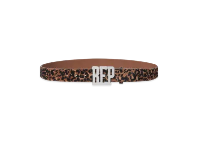 BlackEyePatch Leopard Letters Belt "Brown"