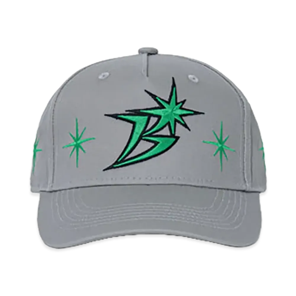BoTT B Logo Sparkle Structured 5-Panel Cap "Grey"