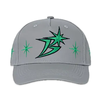 BoTT B Logo Sparkle Structured 5-Panel Cap "Grey"