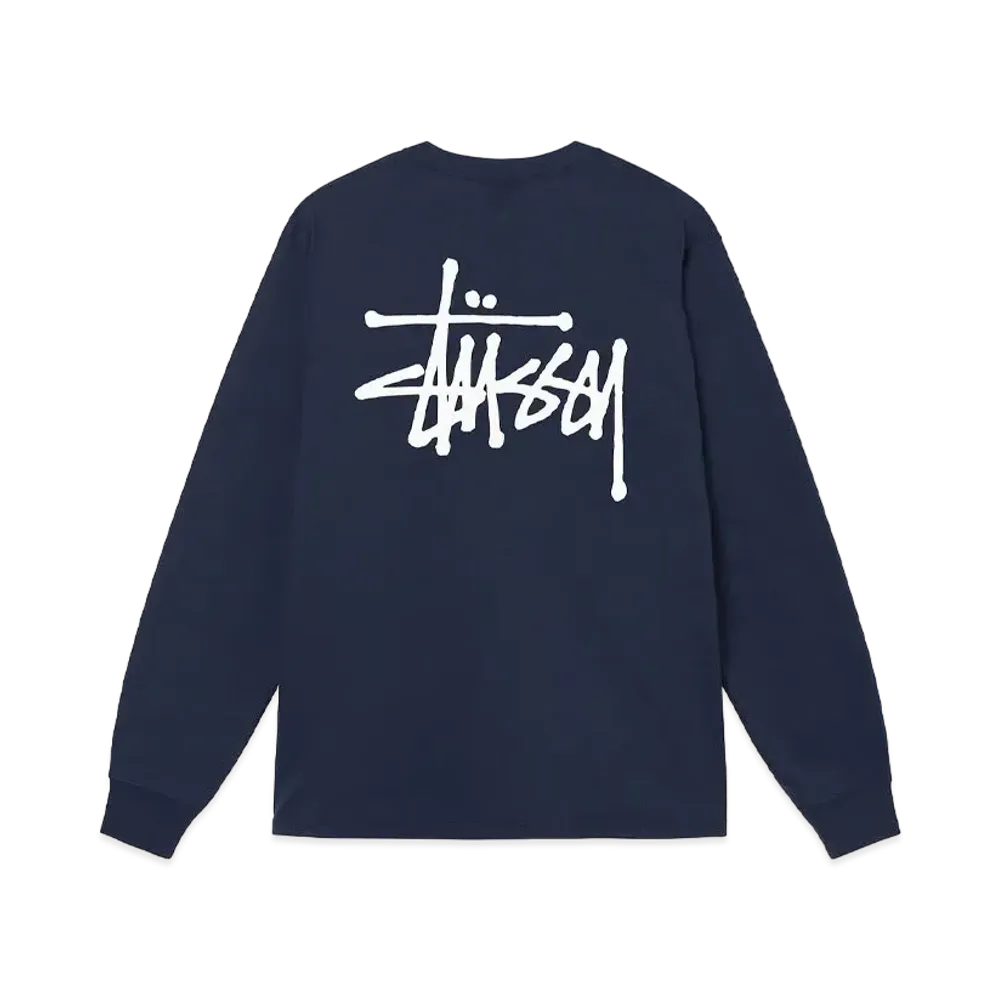 Stussy Basic Stussy LS Tee "Navy"