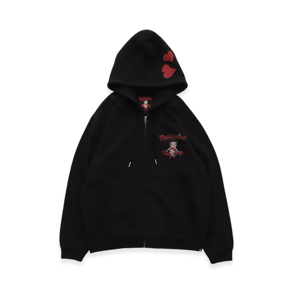 mastermind world x Betty Boop Boxy Zip-Up Hoodie "Multicolor"