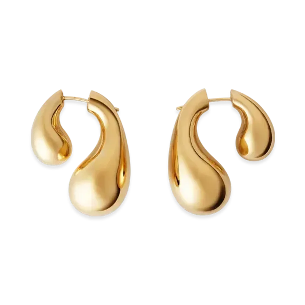 Bottega Veneta Drop Earrings "Yellow Gold"