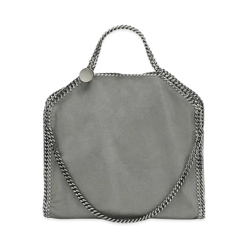 STELLA McCARTNEY Farabella Fold Over Tote "Light Gray"