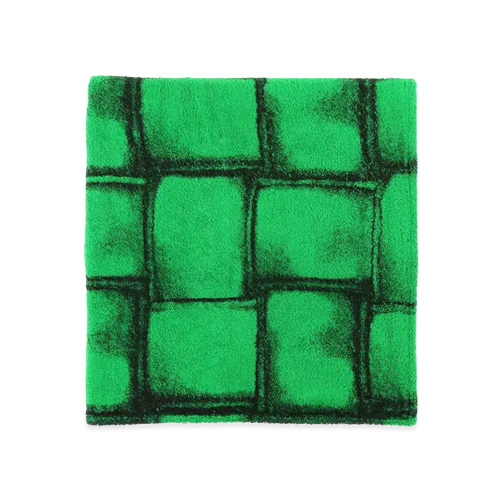 Bottega Veneta Embroidered Terry Beach Towel "Green"