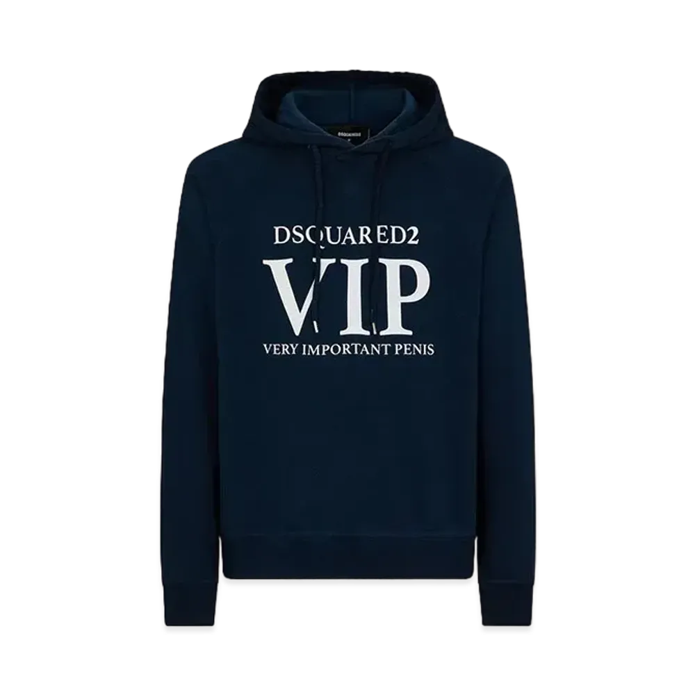 Dsquared2 Vip Cool Raglan Fit Hoodie Sweatshirt "Navy"