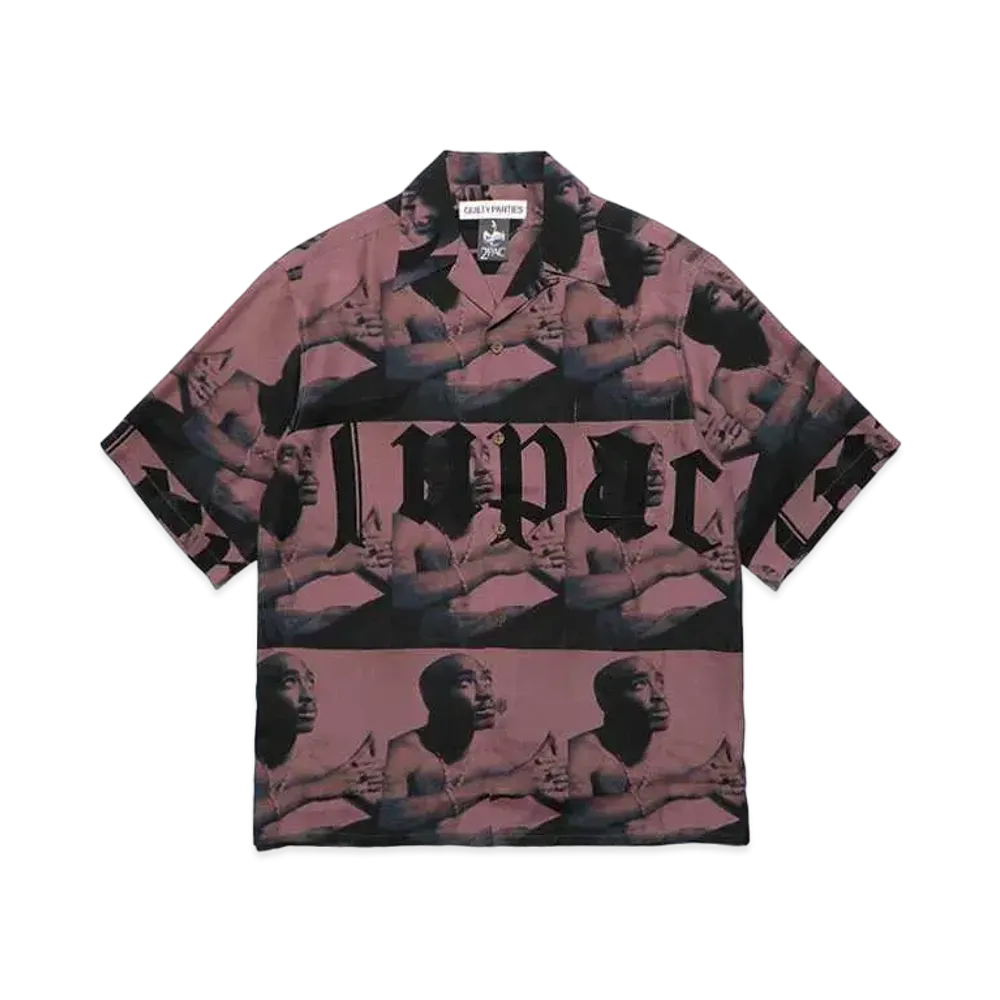 WACKO MARIA x 2PAC / Hawaiian Shirt "Burgundy"