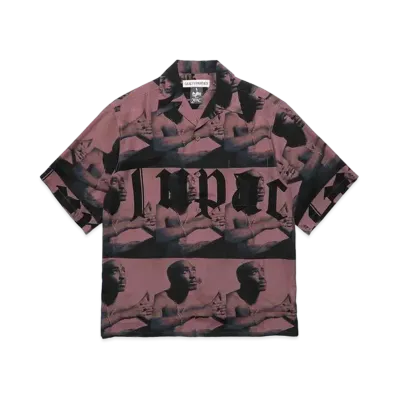 WACKO MARIA x 2PAC / Hawaiian Shirt "Burgundy"