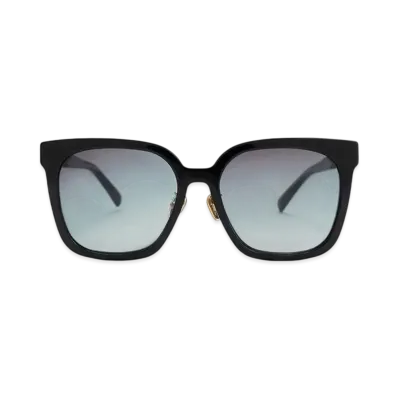 CHARLES & KEITH Open Wire Square Acetate Sunglasses "Black"