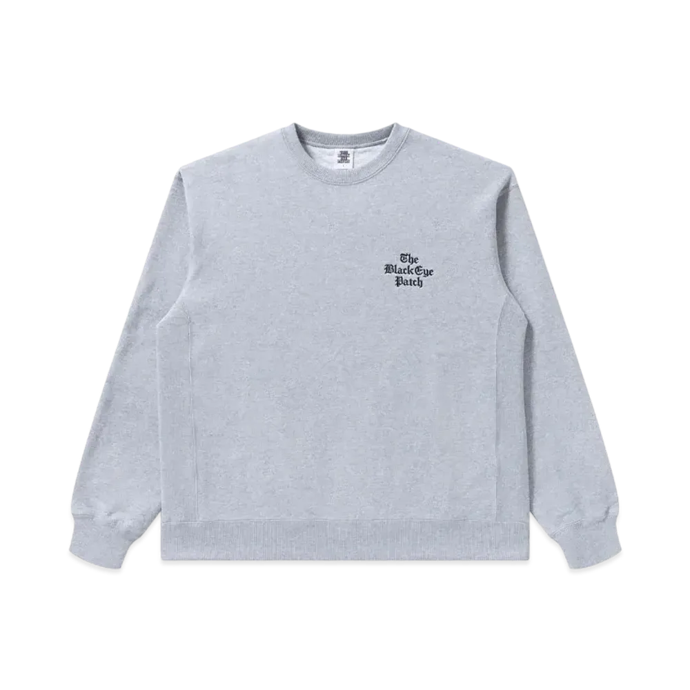 BlackEyePatch Times Logo Crew Sweat "Heather Gray"