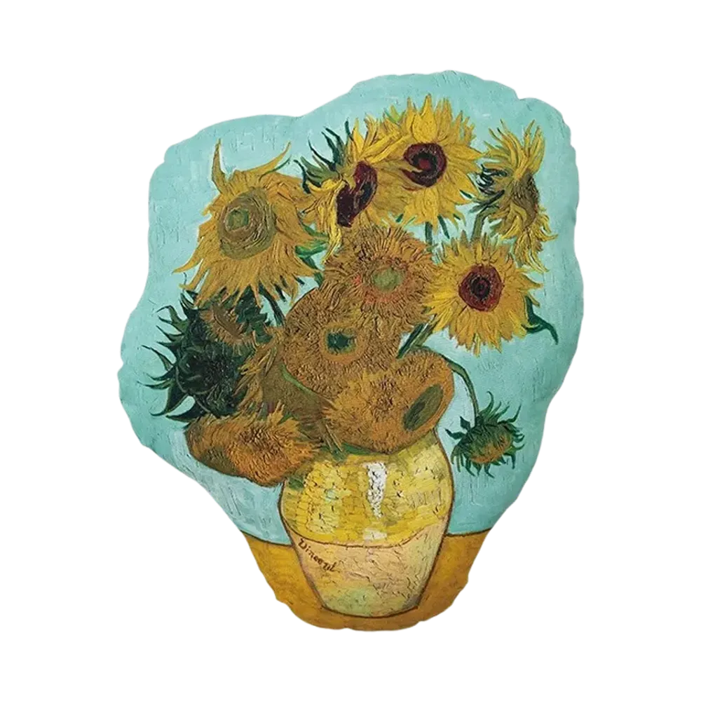 BANDAI "Ichiban Kuji" -Vincent van Gogh- B Prize Plant Cushion - Sunflower