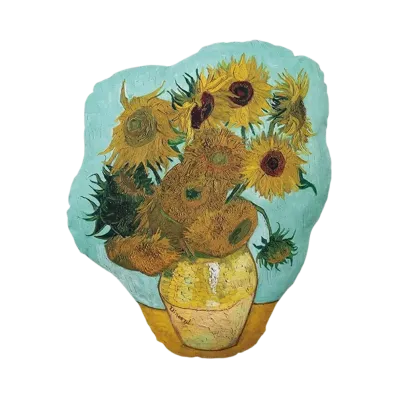 BANDAI "Ichiban Kuji" -Vincent van Gogh- B Prize Plant Cushion - Sunflower