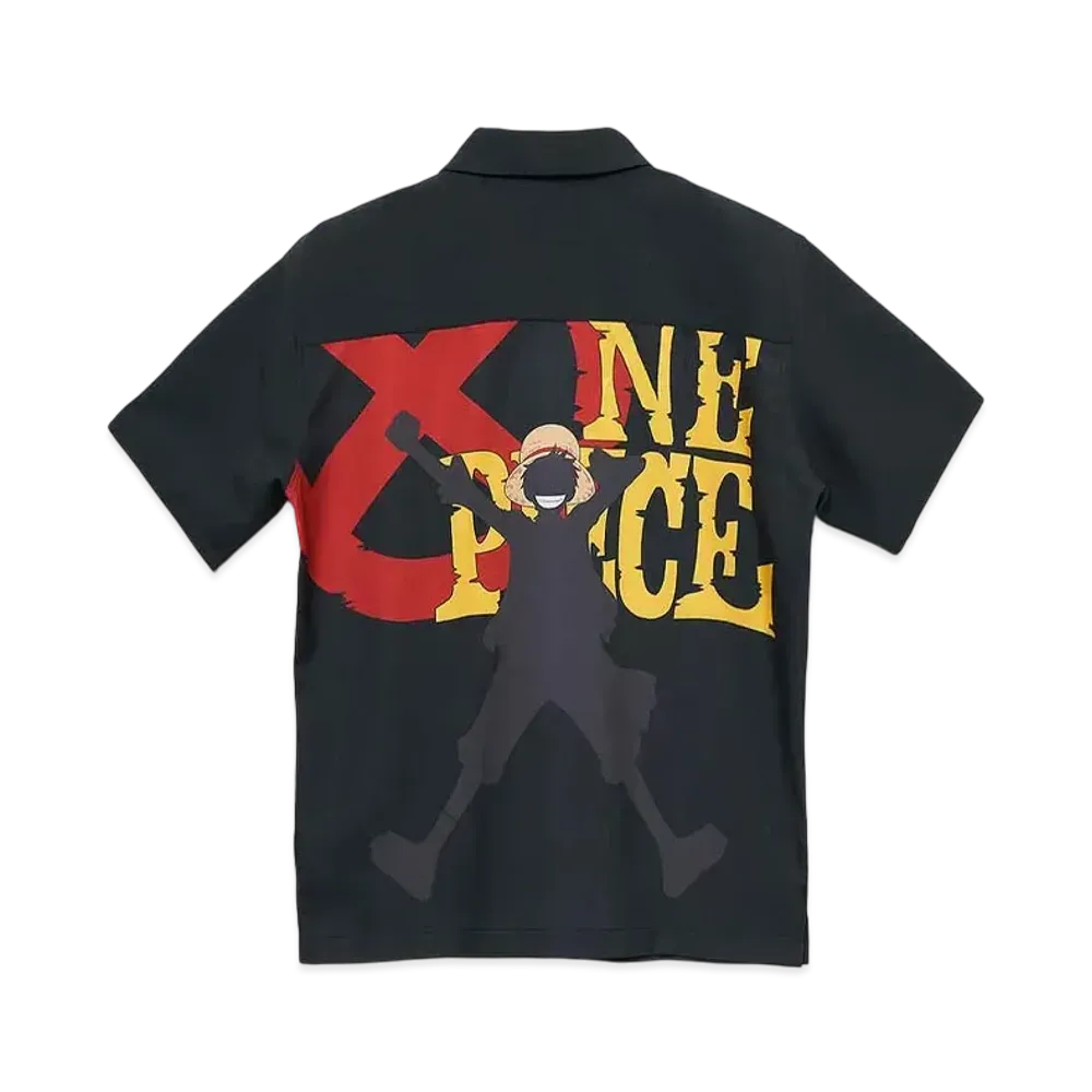 graniph x ONE PIECE I Will Become The Pirate King! Big Silhouette Short Sleeve Shirt "Black"